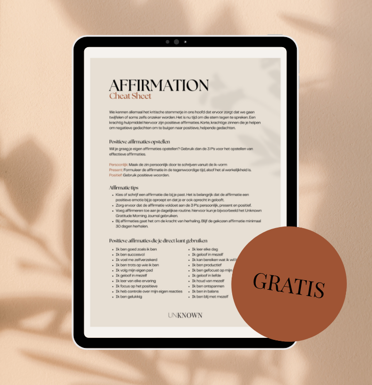 Affirmation Cheat Sheet download